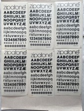 Anreibeschrift - 6x "zipatone"