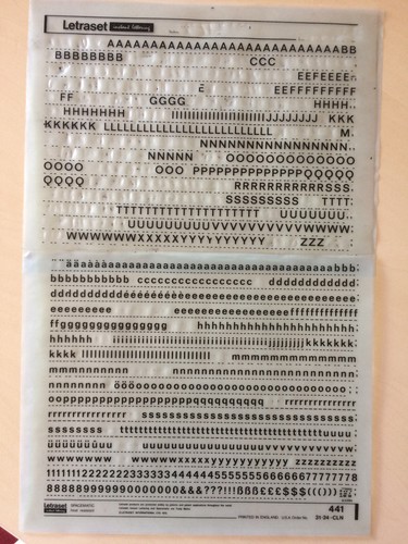 Letraset transferbuchstaben - letraset,