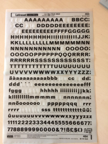 Letraset transferbuchstaben - letraset,
