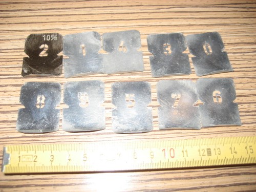Zahlen blech - 10,